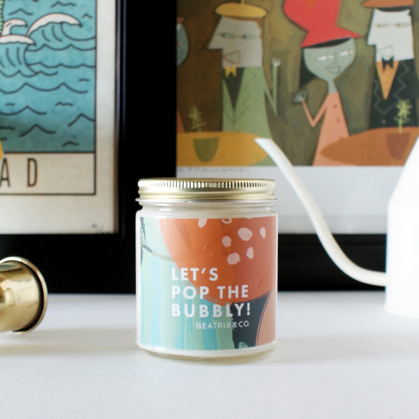 LET'S POP THE BUBBLY! 9OZ CANDLE