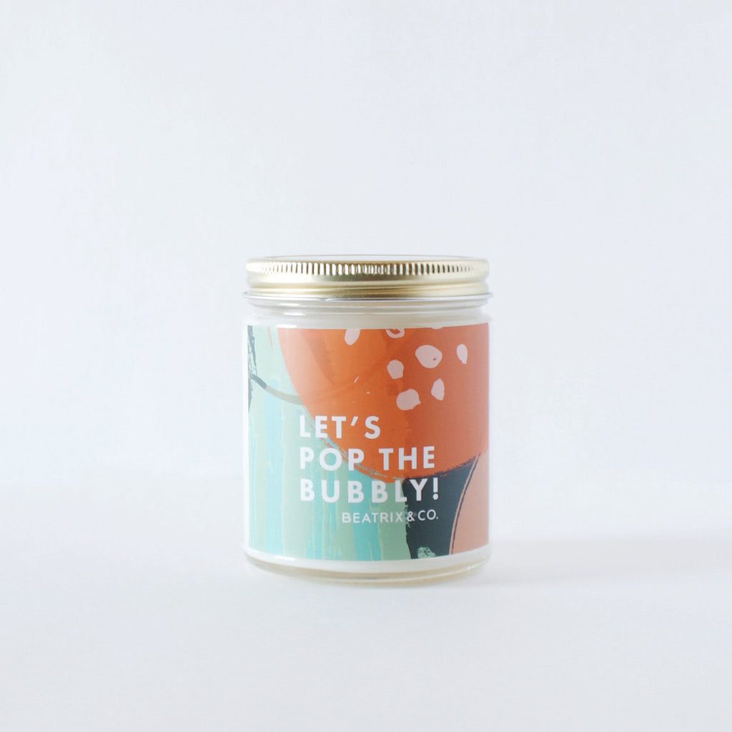 LET'S POP THE BUBBLY! 9OZ CANDLE